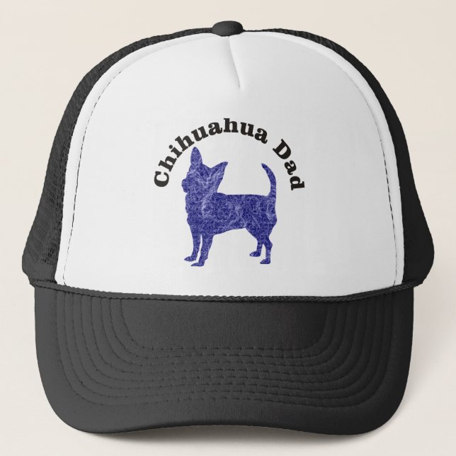 Gorra De Camionero Chihuahua Dad Purple (Anverso)