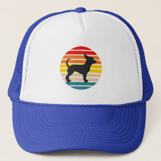 Gorra De Camionero Chihuahua Dog Retro Sunset