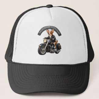 Gorra De Camionero Chihuahua motociclista genial con camión de camion