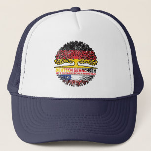 Gorra De Camionero Chile Chilenisch Deutsch Deutschland Baum Wurzel