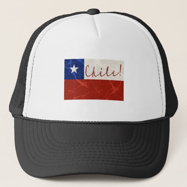 Gorra De Camionero Chileno de Patrioric de la bandera de Chile (Anverso)