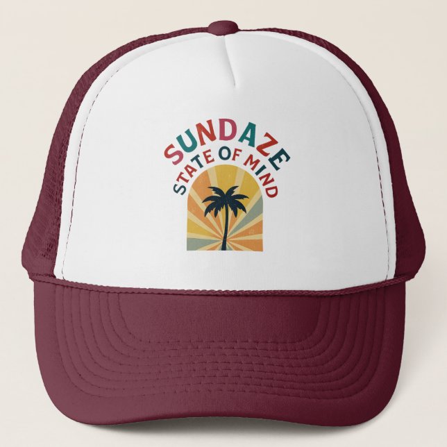 Gorra De Camionero Chill Summer Aesthetic Lifestyle Beach Vibes (Anverso)