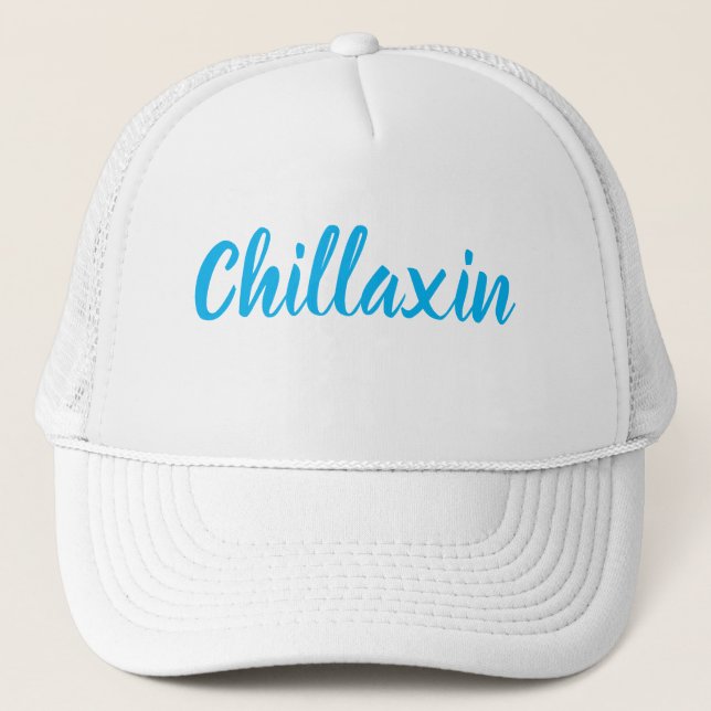 Gorra De Camionero CHILLAXIN estilo Novedad de moda (Anverso)