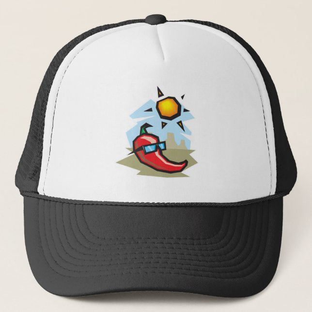 Gorra De Camionero chillin chili pepper (Anverso)