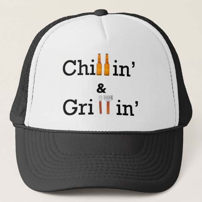 Gorra De Camionero Chillin y Grillin (Anverso)