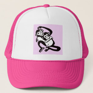 Gorra De Camionero Chimpancé Guay - BONOBO - Amante de los animales -