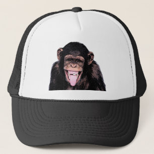 Gorra De Camionero Chimpanzee Tongue