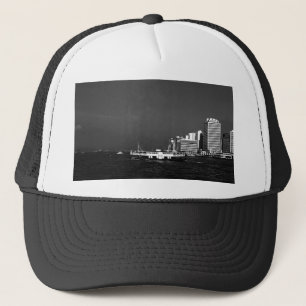 Gorra De Camionero China Hong Kong barco rascacielos Vintage mar post