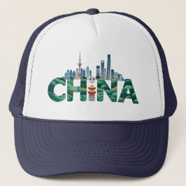 Gorra De Camionero China Shanghai Temple Panda