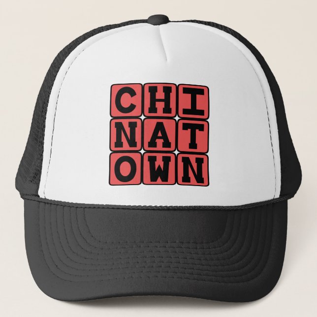 Gorra De Camionero Chinatown, Distrito de San Francisco (Anverso)