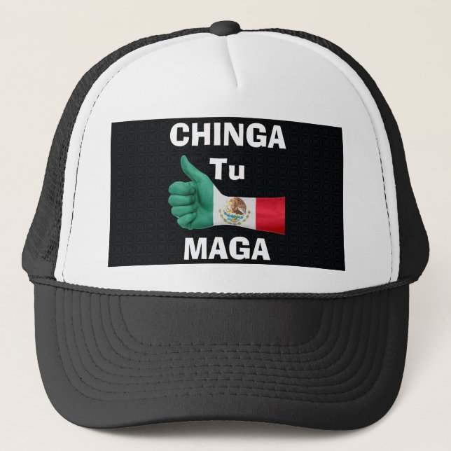 Gorra De Camionero Chinga Tu Maga Trucker Hat (Anverso)