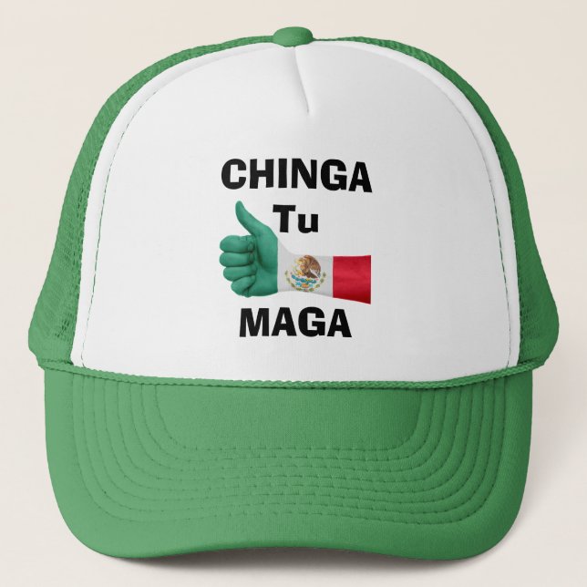 Gorra De Camionero Chinga Tu Maga Trucker Hat (Anverso)