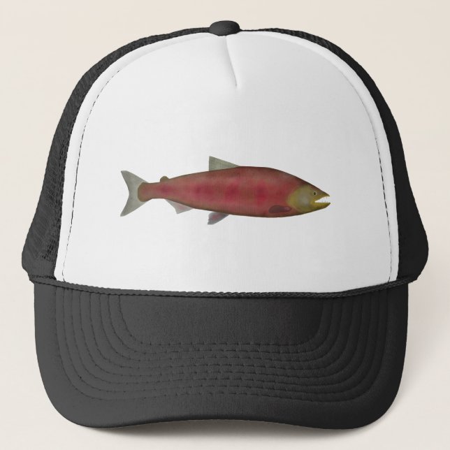 Gorra De Camionero Chinook Salmon - Fase de desove (Anverso)