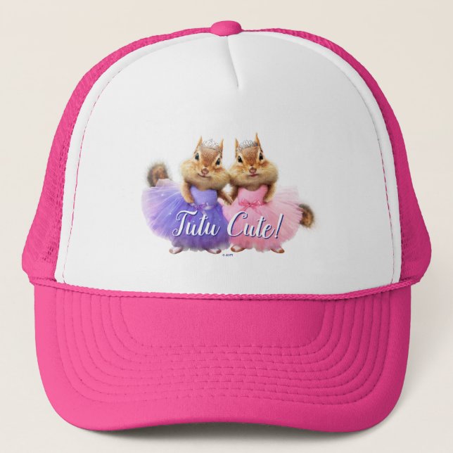 Gorra De Camionero Chipmunk Ballerina Duo (Anverso)