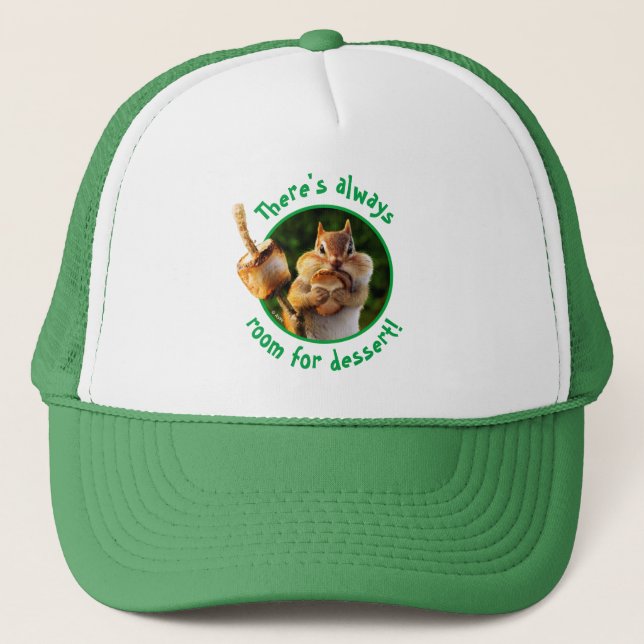 Gorra De Camionero Chipmunk Comer malvavisco (Anverso)