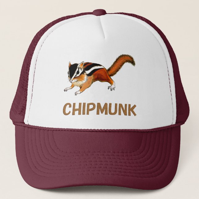 Gorra De Camionero Chipmunk　illustration　(2) (Anverso)