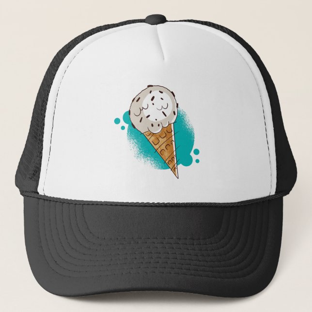 Gorra De Camionero Chips de chocolate con crema de hielo (Anverso)