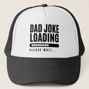 Gorra De Camionero Chiste de Papá Cargando Por Favor Espere