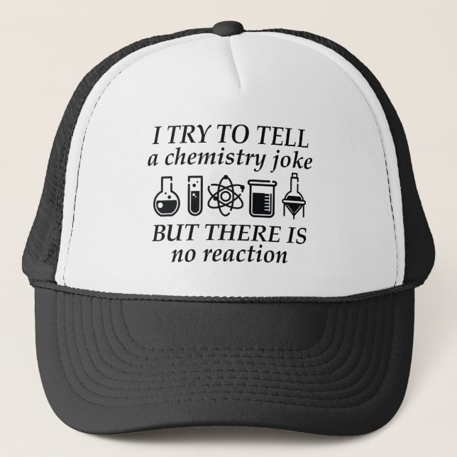 Gorra De Camionero Chiste de química (Anverso)