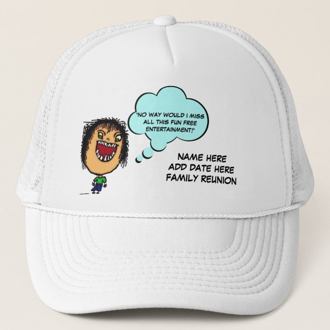 Gorra De Camionero Chiste de Reunión Familiar (Anverso)