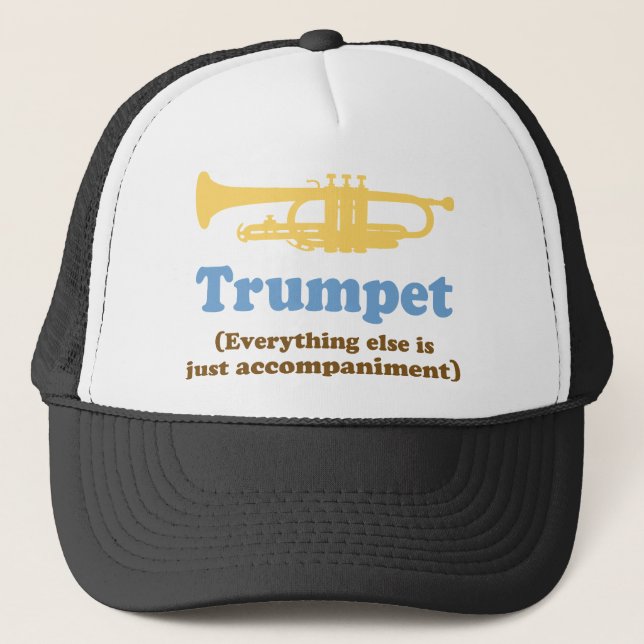 Gorra De Camionero Chiste divertido de la trompeta (Anverso)