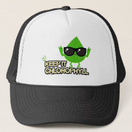 Gorra De Camionero Chlorophyll Vibes—Leaf in Sunglasses