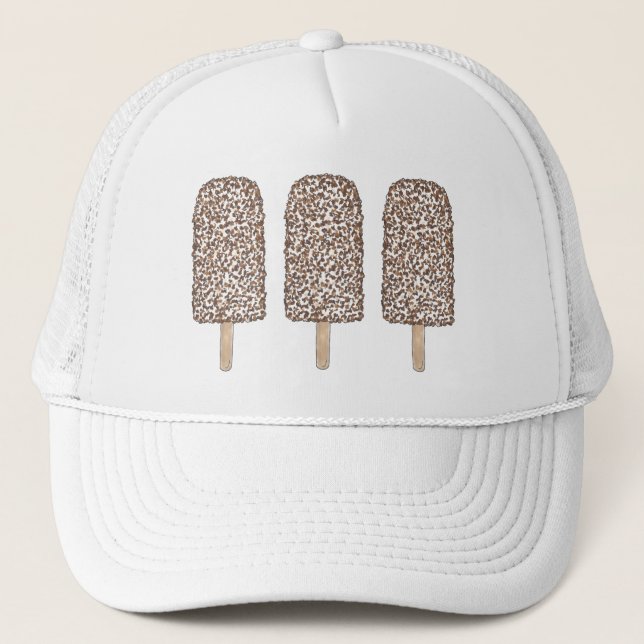 Gorra De Camionero Chocolate Eclair Ice Cream Popsicles Foodie (Anverso)