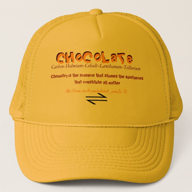 Gorra De Camionero 'CHoCoLaTe químico' (Anverso)
