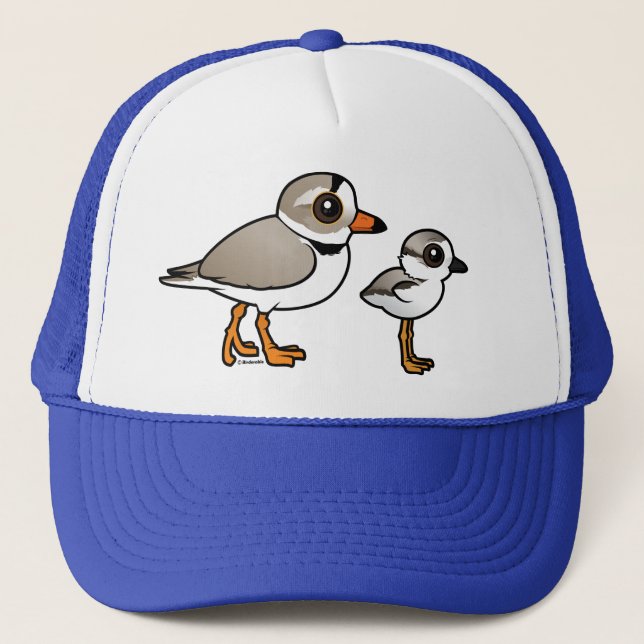 Gorra De Camionero Chorlito aflautado con el polluelo (Anverso)