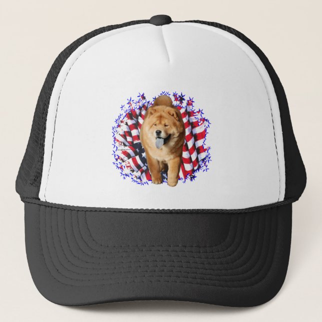 Gorra De Camionero Chow Chow Patriot (Anverso)