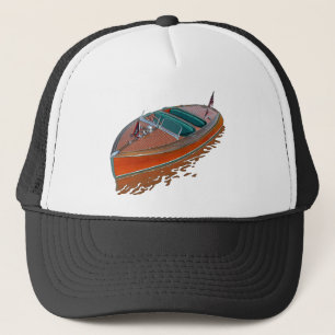 Gorra De Camionero Chris-Craft Barrel hacia atrás