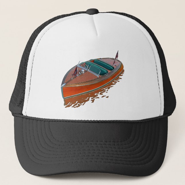 Gorra De Camionero Chris-Craft Barrel hacia atrás (Anverso)