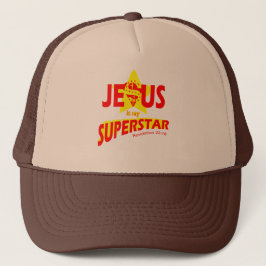 Gorra De Camionero Christian Custom Trucker Cap Jesus is my Superstar