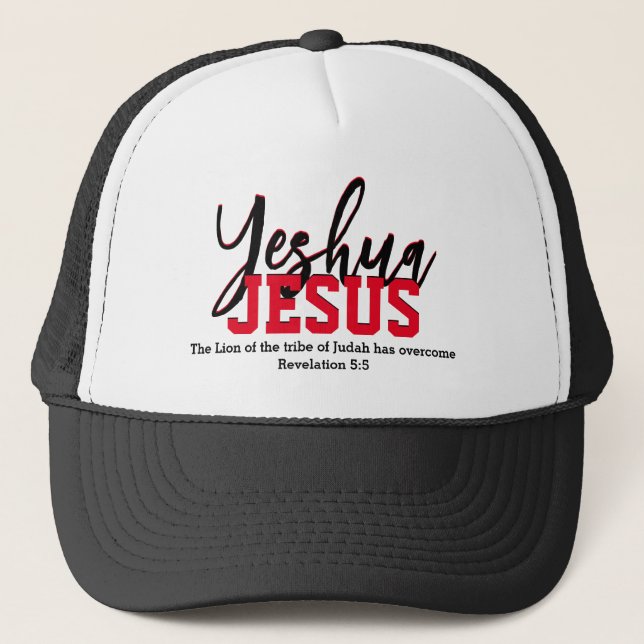 Gorra De Camionero Christian YESHUA JESUS (Anverso)