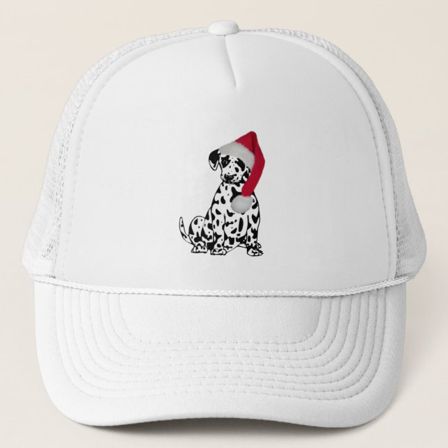Gorra De Camionero Christmas Dalmatian (Anverso)