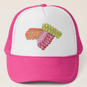 Gorra De Camionero Christmas Ribbon Candy Colorful Holiday Hat