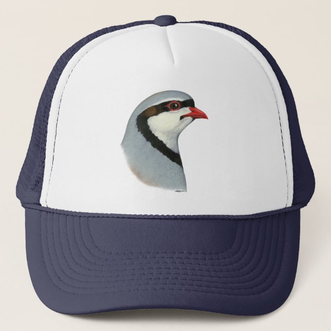 Gorra De Camionero Chukar:  Cabeza de la perdiz (Anverso)
