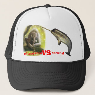 Gorra De Camionero chupacabra contra narwhal