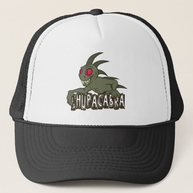 Gorra De Camionero Chupacabra del dibujo animado (Anverso)