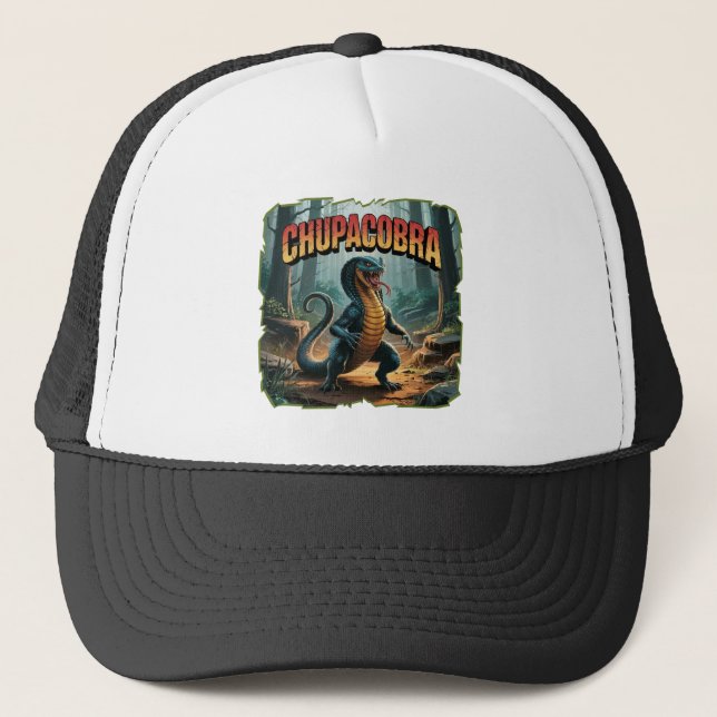 Gorra De Camionero Chupacobra Ilustracion Combo Creature Funny (Anverso)