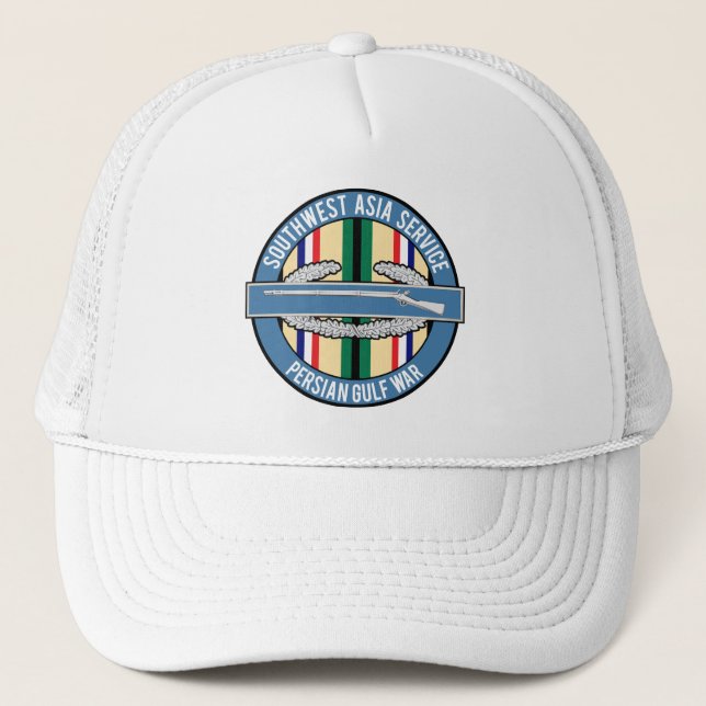 Gorra De Camionero CIB de la guerra del golfo Pérsico (Anverso)