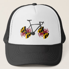 Gorra De Camionero Ciclismo con bandera de Maryland