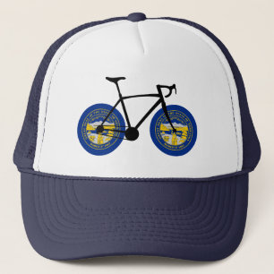 Gorra De Camionero Ciclismo con bandera de Nebraska