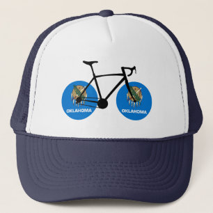 Gorra De Camionero Ciclismo con bandera de Oklahoma
