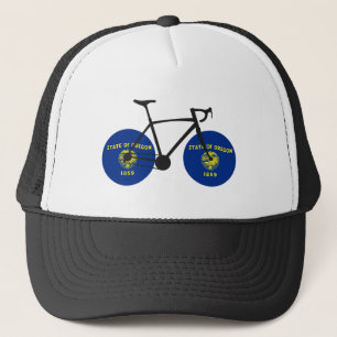 Gorra De Camionero Ciclismo con bandera de Oregón