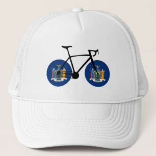 Gorra De Camionero Ciclismo de bandera del Estado de Nueva York