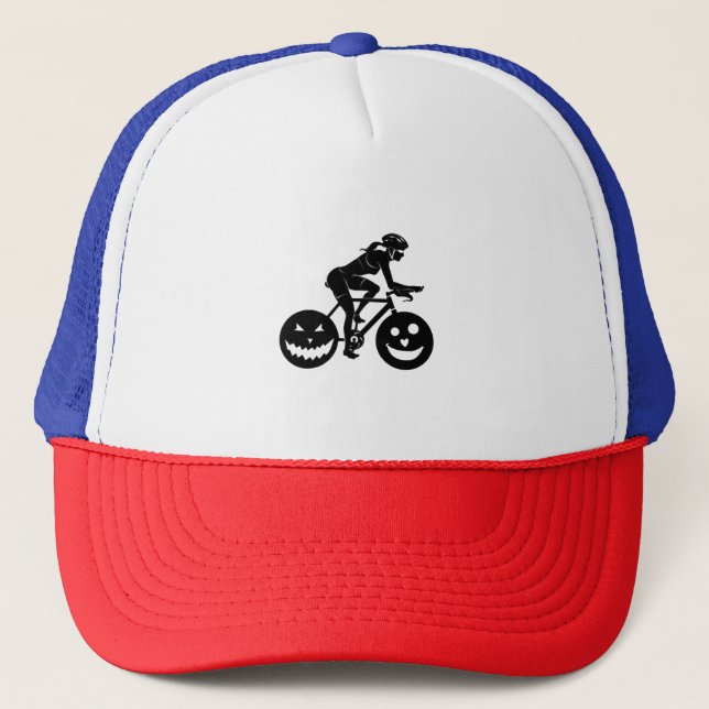 Gorra De Camionero Ciclismo de Halloween (Anverso)