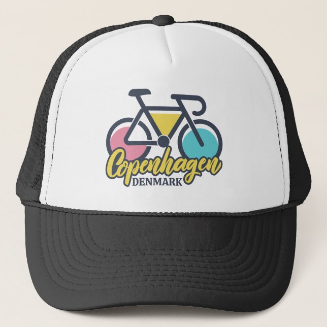 Gorra De Camionero Ciclismo en Copenhague Dinamarca (Anverso)