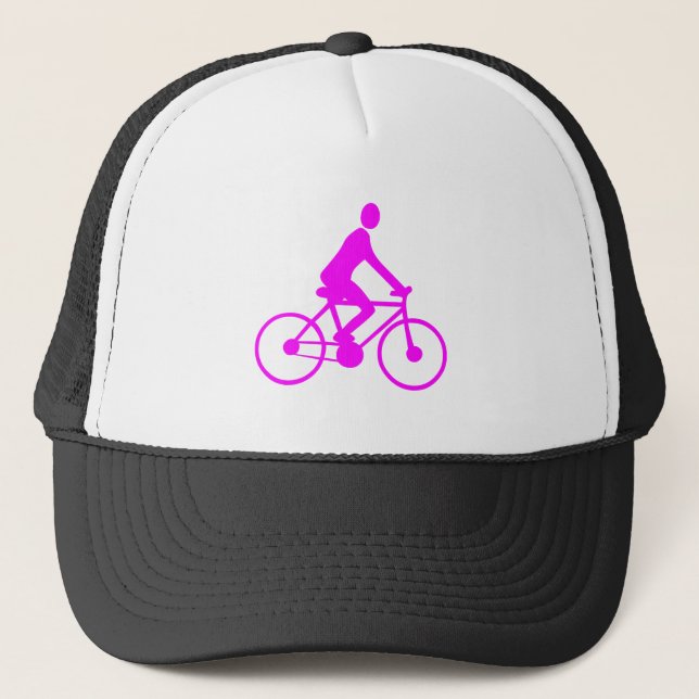 Gorra De Camionero Ciclismo - Magenta (Anverso)