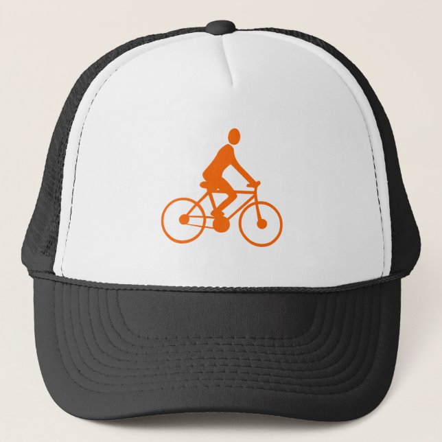Gorra De Camionero Ciclismo - Naranja (Anverso)